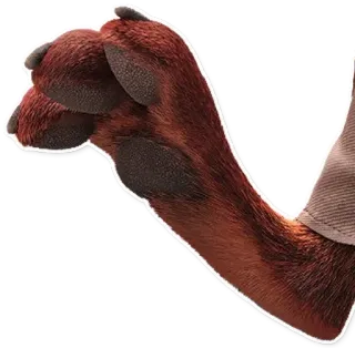 🐾 2a102c1b Tier, Pfote, Hand, Säugetier telegram sticker