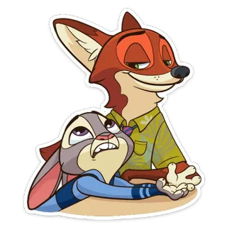 Ник Уайлд (@TgSticker) whatsapp stickers