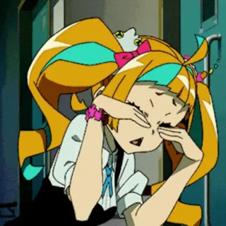 🌈 885ad9b6 アニメ, 女の子, 漫画, かわいい, イラスト, キャラクター telegram sticker