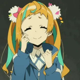 🌈 b37485ee アニメ, 女の子, かわいい, 笑顔, 漫画, アニメーション telegram sticker