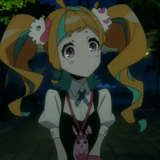 🌈 bf7a49f6 アニメガール, かわいい, カワイイ, 漫画, ツインテール, アニメ, キャラクター telegram sticker