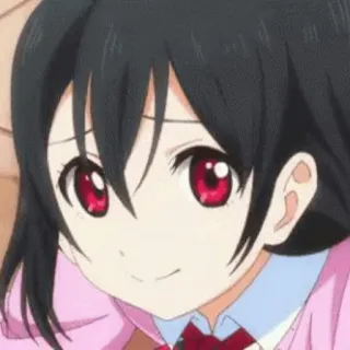 🎈 1717c693 Anime, Cartoon, lächelnd, Mädchen, süß whatsapp sticker