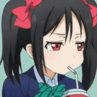 🎈 87bc19a0 Nico Yazawa Love Live! Anime, Mädchen, Trinken, Süß, Idol whatsapp sticker