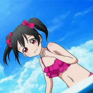 🎈 8a5c6404 Anime, Mädchen, Badeanzug whatsapp sticker