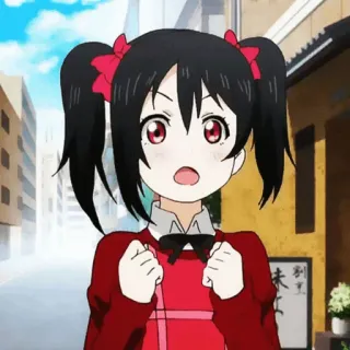 🎈 9a83a839 Nico Yazawa Love Live! Anime, Niedlich, Mädchen, Idol, Love Live, Nico Yazawa whatsapp sticker