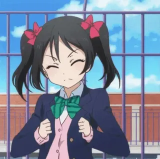 🎈 b477654f Nico Yazawa Love Live! Anime, Schulmädchen, Idol, Nico Yazawa, Love Live! whatsapp sticker