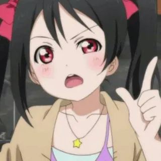 🎈 c25484d0 Yazawa Nico Love Live! Anime, Idol, Mädchen, Schule, Süß, Yazawa Nico, Love Live whatsapp sticker