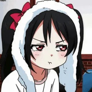 🎈 cc883d9e Anime, Cartoon, Mädchen, Süß, Figur, Ausdruck whatsapp sticker