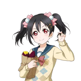 😁 a75865e7 Nico Yazawa Love Live! อนิเมะ, เลิฟไลฟ์, นิโกะ ยาซาวะ, คาวาอิ, ไอดอล, น่ารัก whatsapp sticker