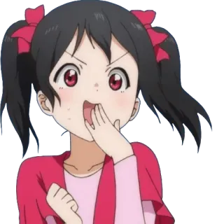 😵 5bfb3012 Yazawa Nico Love Live! Anime, Mignon, Fille, Idole, Kawaii, Love Live telegram sticker