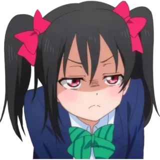 😠 7b64cbb8 Yazawa Nico Love Live! Anime, Personnage, Yazawa Nico, Love Live, Mignon, Fille telegram sticker
