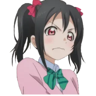 😖 878cfdc3 Nico Yazawa Love Live! Anime, Dessin animé, Personnage, Mignon, Fille, Love Live telegram sticker