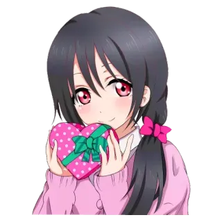 ❤️ 881db017 Anime, Mignon, Kawaii, Coeur, Rose, Cadeau, Amour telegram sticker