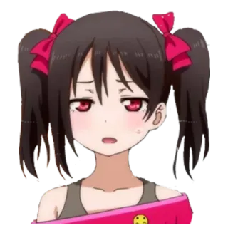 😕 b2f69507 Nico Yazawa Love Live! Anime, Fille, Nattes, Idole scolaire, Nico Nico Nii telegram sticker