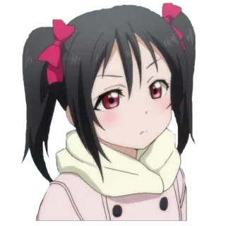 😕 d61461ba Nico Yazawa Love Live! Anime, Personnage, Dessin animé, Fille, Mignon telegram sticker