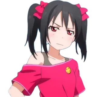 😒 e7f40bed Nico Yazawa Love Live! Anime, Fille, Mignon, Idole, Couettes, Nico Nico Nii telegram sticker