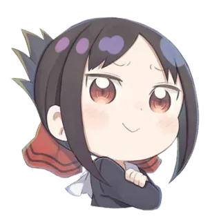 🥀 021d8986 Kaguya Shinomiya Kaguya-sama: Love Is War Аниме, Кагуя-сама, Любовь это война, Кагуя Синомия, Чиби, Стикер telegram sticker