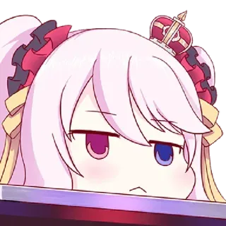 💗 6cd2c181 Аниме, Чиби, Милый, Манга, Девушка, Корона, Самодовольный telegram sticker