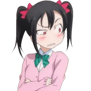 🙃 b20bca61 Nico Yazawa Love Live! anime, cartoon, character, girl, nico yazawa, love live telegram sticker