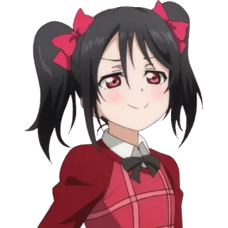 😊 d63854e9 Yazawa Nico Love Live! anime, cartoon, girl, idol, cute, character, nico yazawa telegram sticker