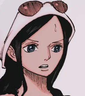 💄 54d954de Nico Robin One Piece อนิเมะ, มังงะ, วันพีซ, นิโค โรบิน, ตัวละคร whatsapp sticker