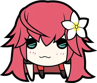 😀 55ab9cb1 Anime, Cartoon, Niedlich, Blume, Mädchen, Aufkleber whatsapp sticker