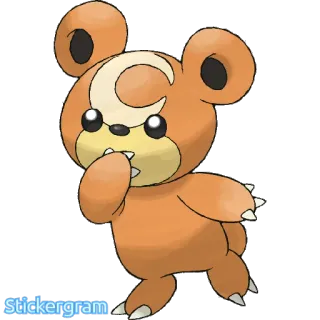 🤔 20a5d006 Teddiursa Pokemon Stickergram pokemon, teddiursa, lindo, oso, dibujos animados telegram sticker