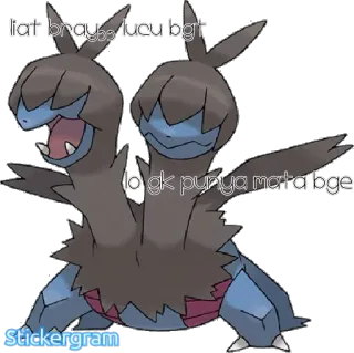 😝 9107cf9e liat brpess lucu bgt
lo gk punya mata bge hydreigon, pokemon, anime, dibujos animados, gracioso, lindo, meme telegram sticker