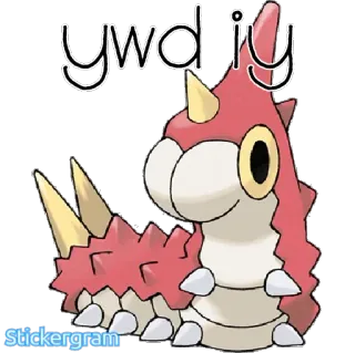 😌 ec04d316 ywdi iy pokemon, wormple, pegatina telegram sticker