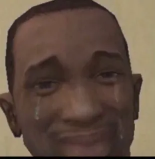 😂 6144db9a CJ Grand Theft Auto плач, грустный, игры, Grand Theft Auto, CJ, видеоигра telegram sticker