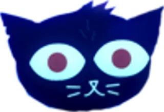 👀 aa5585b0 고양이, 스티커, 동물, 얼굴 telegram sticker