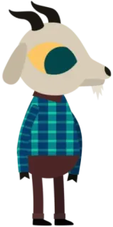 🐐 cd02b5bc Mae Borowski Night in the Woods Night in the Woods, Mae Borowski, Gioco indie, Antropomorfo, Gatto, Cartone animato telegram sticker