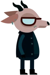 🐐 da9c82de Gregg Lee Night in the Woods Gregg, Lee, Notte, Bosco, Indie, Gioco, Cartone animato, Antropomorfo, Animale telegram sticker