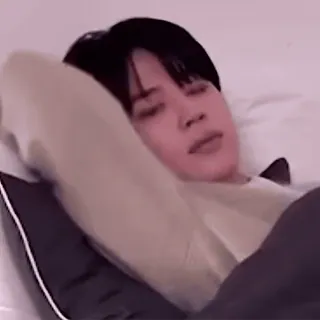 😐 0187cde2 人, 横たわる, 枕, 休憩, リラックス, 寝室 telegram sticker