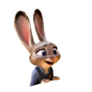 😅 7165557c Judy Hopps Zootopia 주디 홉스, 주토피아, 토끼, 만화, 경찰, 토끼, 동물 whatsapp sticker