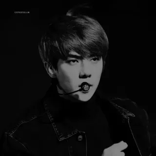 🌜 dea48322 GYPOPULAR* man, persoon, zanger, microfoon, k-pop whatsapp sticker