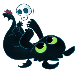 Night Purry whatsapp stickers