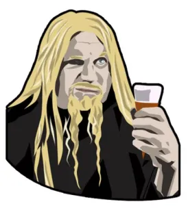 🍺 d6aa467b mann, trinken, bier, blond, cartoon whatsapp sticker