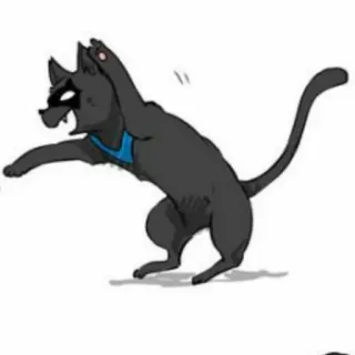 ♟ 26dff893 кот, мультфильм, животное, смешной whatsapp sticker