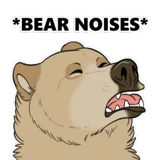 Nighty the Bear by Paper-Wings telegram stickers