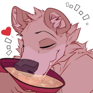 🍵 3a9b2975 卡通, 动物, 狗, 食物, 可爱, 爱 whatsapp sticker