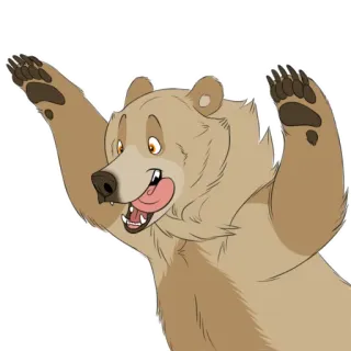 🤗 6788537f 熊, 卡通, 动物, 可爱, 快乐, 插图 whatsapp sticker