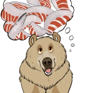 Nighty the Bear by Paper-Wings telegram stickers