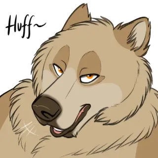 😤 b9e27747 Huff~ 动物, 熊, 卡通, 毛茸茸, 表情, 气呼呼 whatsapp sticker