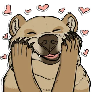 💞 ea8836b4 熊, 动物, 卡通, 可爱, 爱, 爱心, 友好 whatsapp sticker