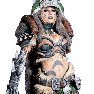 😐 622da001 Cosplay, 服装, 盔甲, 奇幻, 战士 telegram sticker