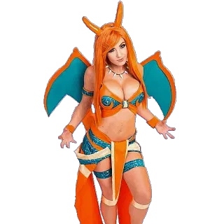 🐉 b24f9ed5 Cosplay, 性感, 动漫, 模特, 女人 telegram sticker