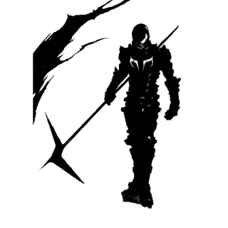 👺 080983be 전사, 파이터, 실루엣, 갑옷, 무기, 어둠, 군인 telegram sticker