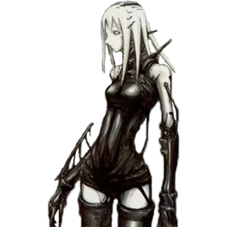 🐥 f6c2445e 애니메이션, 소녀, 사이보그, 로봇, 미래적 telegram sticker