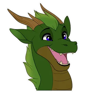 😀 d4516870 Drache, Cartoon, Sticker, Fantasy, Mythisch, Tier, Niedlich telegram sticker